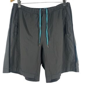 Lululemon Men’s Brief Lined Athletic Shorts Gray XXL